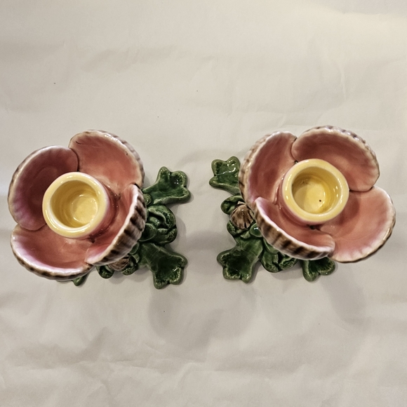 Weird and wonderful! Portuguese ceramic, ocean-themed candle holders. - Picture 4 of 11